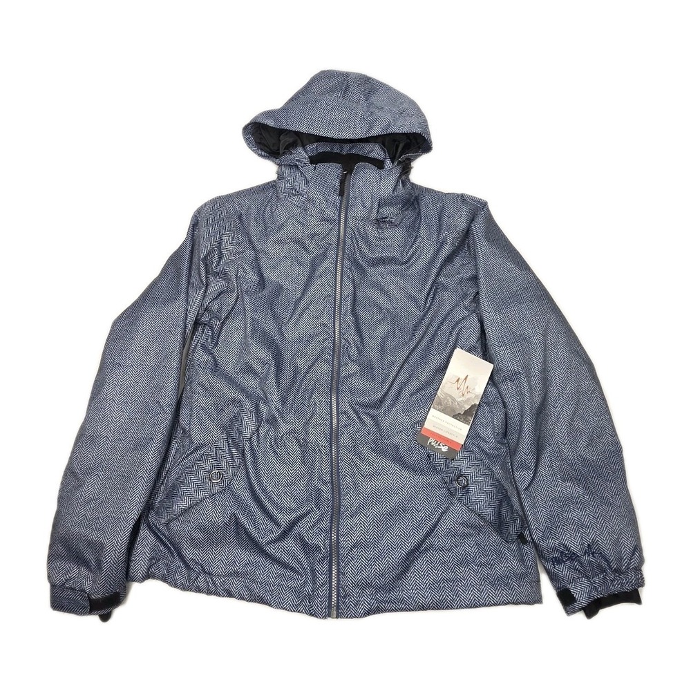 Pulse XL Ski Jacket Detachable Hooded Jacket Removable Fleece Liner Cobalt Blue